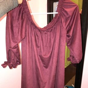 Off the shoulder dress